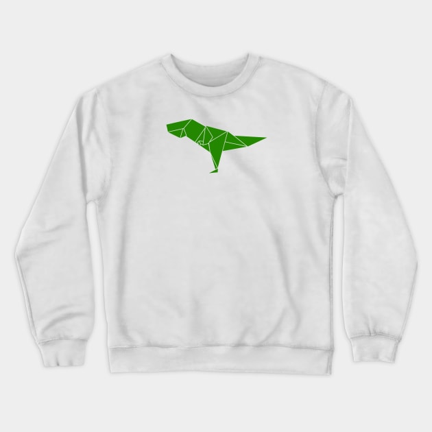 Origami T-Rex Crewneck Sweatshirt by GradientPowell